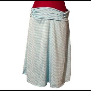 FINAL SALE Tranquility  Stretch A-Line Skirt Blue